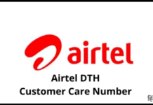 Airtel DTH Customer Care Number Airtel DTH Customer Care Number